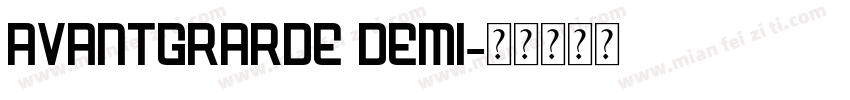 avantgrarde demi字体转换